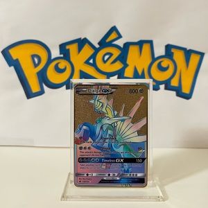 Pokemon Dialga GX  - 138/131 - Forbidden Light  Metal Gold Card